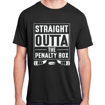 Straight Out Of Penalty Box Ice Hockey Lovers Adult ChromaSoft Performance T-Shirt