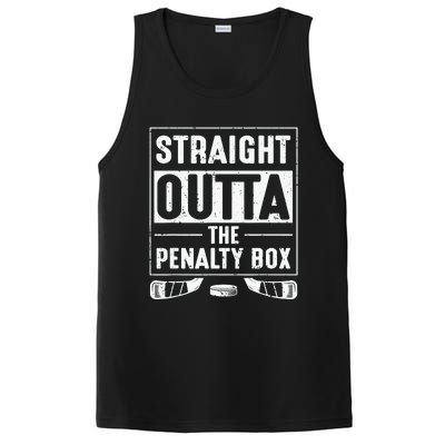 Straight Out Of Penalty Box Ice Hockey Lovers PosiCharge Competitor Tank