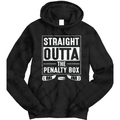 Straight Out Of Penalty Box Ice Hockey Lovers Tie Dye Hoodie