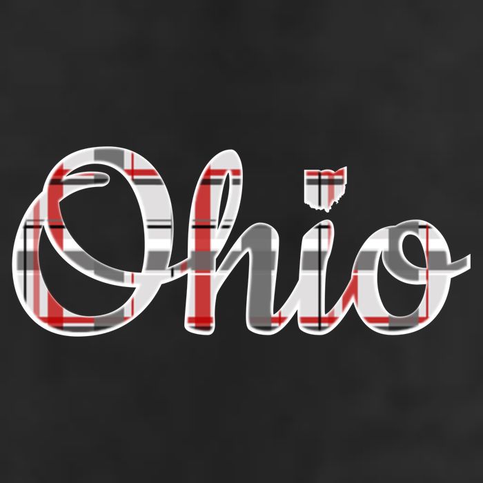 State Of Ohio Ohioan Pride Trendy Plaid Script Texgift Cool Comfort Performance Bucket Hat