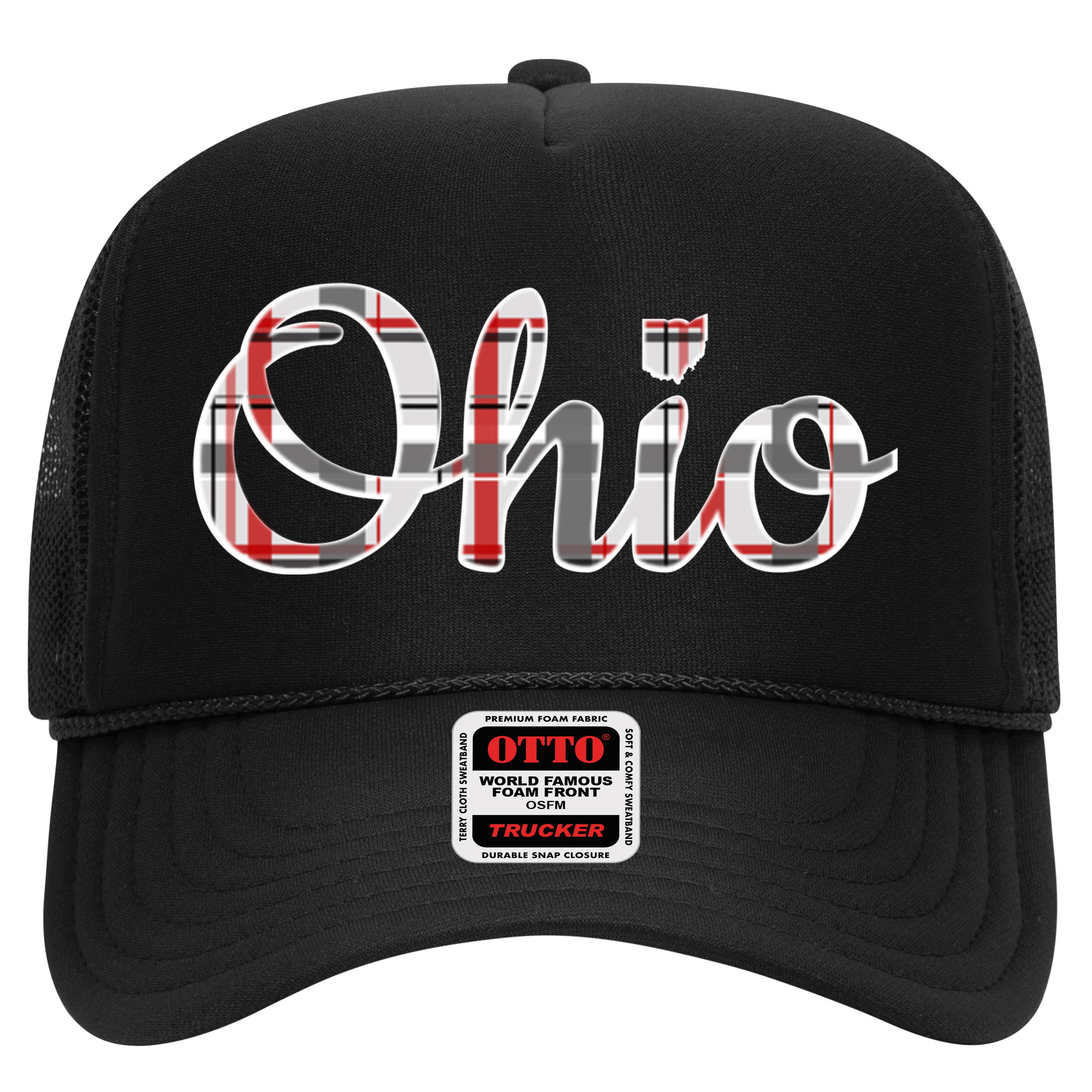 State Of Ohio Ohioan Pride Trendy Plaid Script Texgift Hat