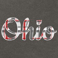 State Of Ohio Ohioan Pride Trendy Plaid Script Texgift Cotton Canvas Backpack
