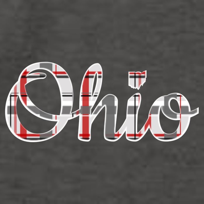 State Of Ohio Ohioan Pride Trendy Plaid Script Texgift Vector Backpack