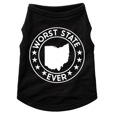 State Of Ohio Home State Lover Worst State Ever Doggie Tank
