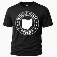 State Of Ohio Home State Lover Worst State Ever Cooling Performance Crew T-Shirt