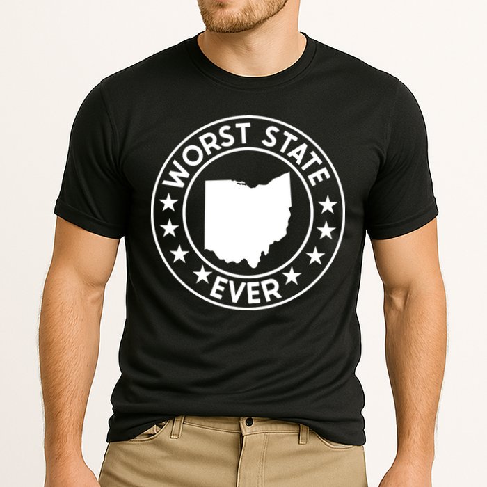 State Of Ohio Home State Lover Worst State Ever Cooling Performance Crew T-Shirt