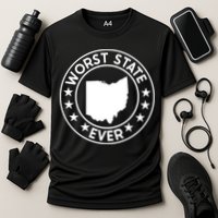State Of Ohio Home State Lover Worst State Ever Cooling Performance Crew T-Shirt
