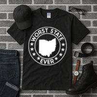 State Of Ohio Home State Lover Worst State Ever Tall T-Shirt