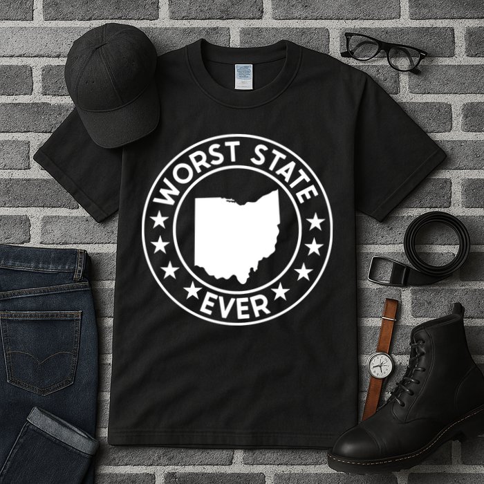 State Of Ohio Home State Lover Worst State Ever Tall T-Shirt