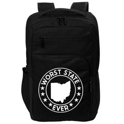 State Of Ohio Home State Lover Worst State Ever Impact Tech Backpack