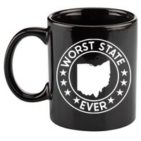 State Of Ohio Home State Lover Worst State Ever 11oz C Handle Ceramic Mug