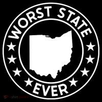 State Of Ohio Home State Lover Worst State Ever Baby Bodysuit