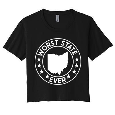 State Of Ohio Home State Lover Worst State Ever Crop Top