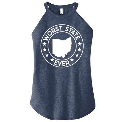 State Of Ohio Home State Lover Worst State Ever Women's Perfect Tri Rocker Tank