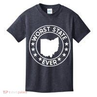 State Of Ohio Home State Lover Worst State Ever Kids T-Shirt