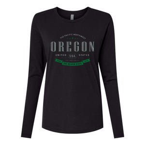 State Of Oregon Womens Cotton Relaxed Long Sleeve T-Shirt