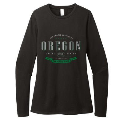 State Of Oregon Womens CVC Long Sleeve Shirt