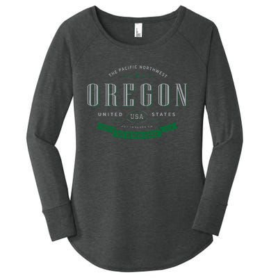 State Of Oregon Women's Perfect Tri Tunic Long Sleeve Shirt