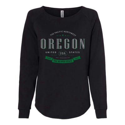 State Of Oregon Womens California Wash Sweatshirt