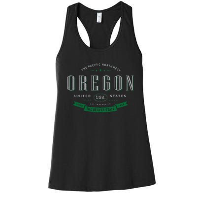 State Of Oregon Women's Racerback Tank