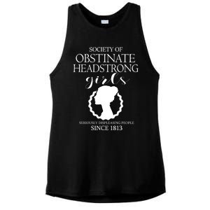 Society Of Obstinate Headstrong Jane Austen Funny Gift Cool Gift Ladies PosiCharge Tri-Blend Wicking Tank