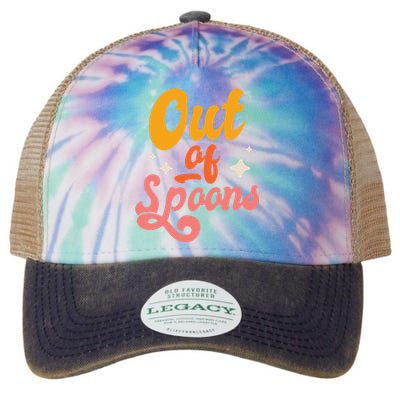 Spoonie Out Of Spoons Legacy Tie Dye Trucker Hat