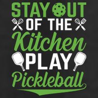 Stay Out Of The Kitchen Play Pickleball 11oz C Handle Ceramic Mug