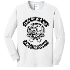 Sons Of Old Age Aches And Pains Chapter (on back) Kids Long Sleeve Shirt