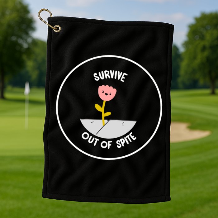Survive Out Of Spite Golf Towel