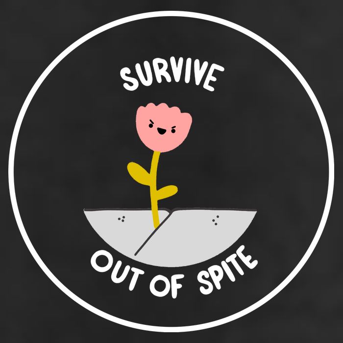 Survive Out Of Spite Golf Towel