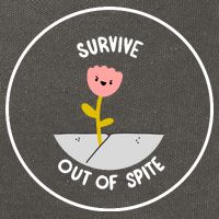 Survive Out Of Spite Cotton Canvas Backpack