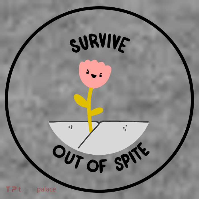 Survive Out Of Spite 7-Panel Snapback Hat