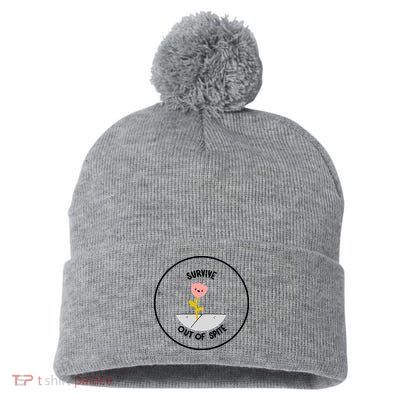 Survive Out Of Spite Pom Pom 12in Knit Beanie