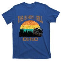 Sunset Ohio Oh Retro Vintage Skyline City Monster Truck Cool Gift T-Shirt