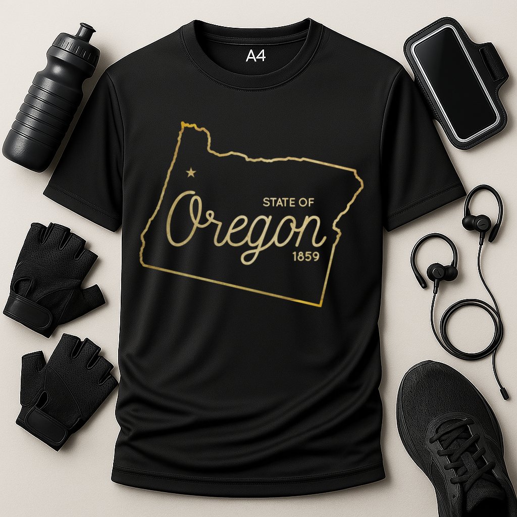 State Of Oregon Est 1859 Performance Shirt