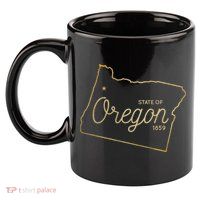 State Of Oregon Est 1859 11oz C Handle Ceramic Mug