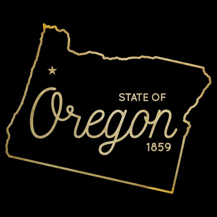 State Of Oregon Est 1859 Drawstring Bag