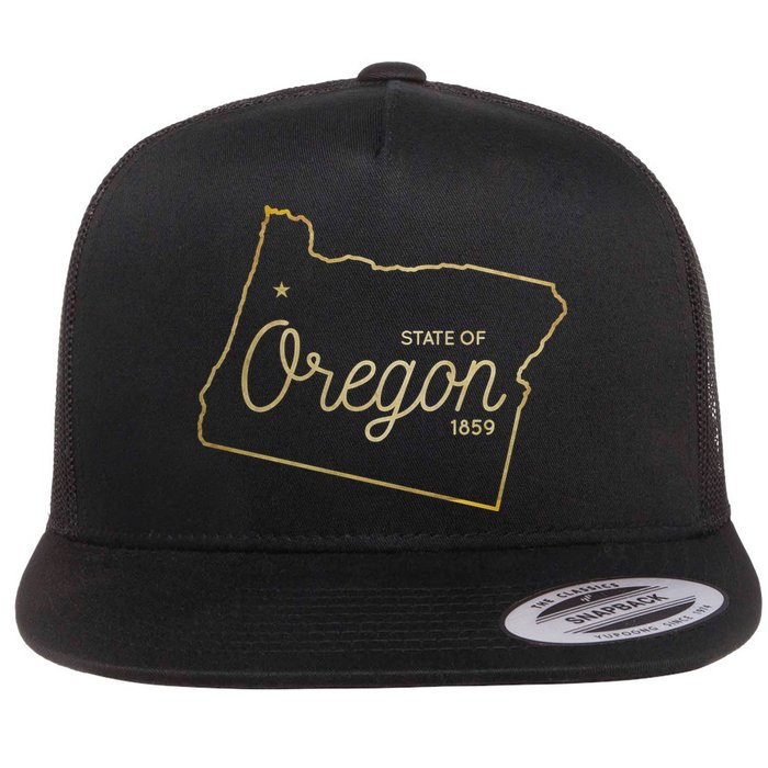 State Of Oregon Est 1859 Flatbill Hat