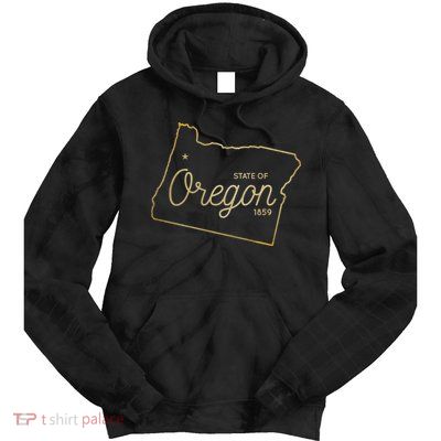 State Of Oregon Est 1859 Tie Dye Hoodie