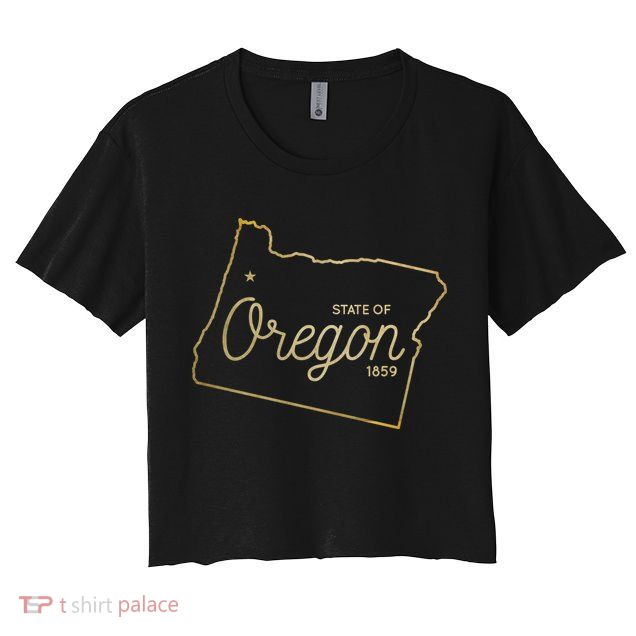State Of Oregon Est 1859 Crop Top