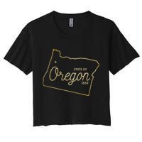 State Of Oregon Est 1859 Crop Top