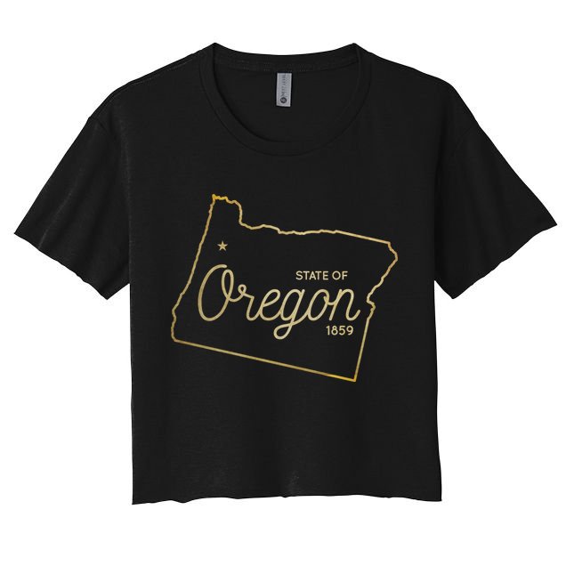 State Of Oregon Est 1859 Crop Top