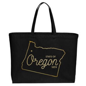 State Of Oregon Est 1859 Cotton Canvas Jumbo Tote