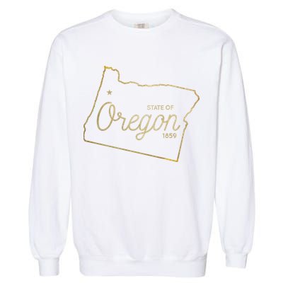 State Of Oregon Est 1859 Garment-Dyed Sweatshirt