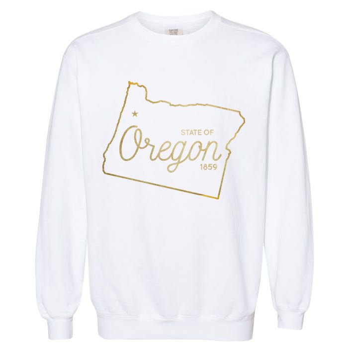 State Of Oregon Est 1859 Garment-Dyed Sweatshirt