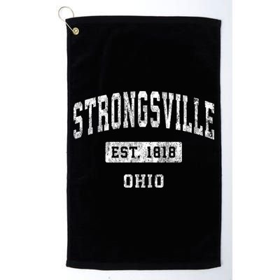Strongsville Ohio Oh Vintage Established Sports Design Golf Towel
