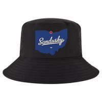 Sandusky Ohio OH Map Cool Comfort Performance Bucket Hat