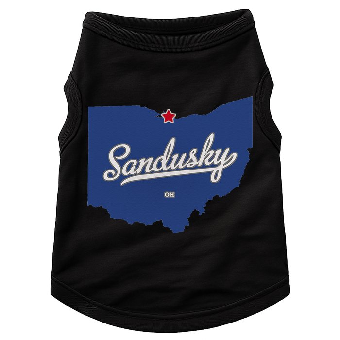 Sandusky Ohio OH Map Doggie Tank