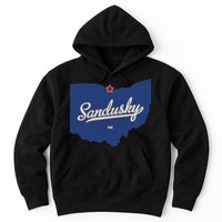 Sandusky Ohio OH Map Hoodie