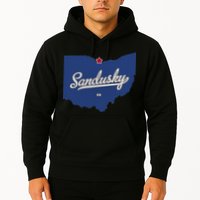 Sandusky Ohio OH Map Hoodie